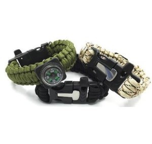 Браслет PARACORD компас, кресало и свисток на защелке AS-SL0012 [Anbison Sports]